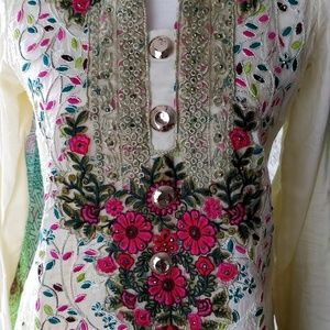 Pakistani branded shirt trouser suit